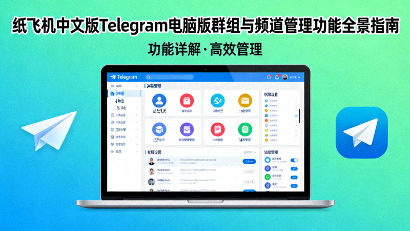 纸飞机中文版Telegram电脑版群组与频道管理功能全景指南封面图